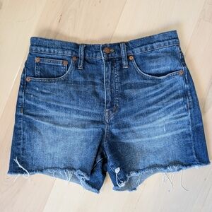 Madewell High-Rise Blue Denim Shorts size:27
